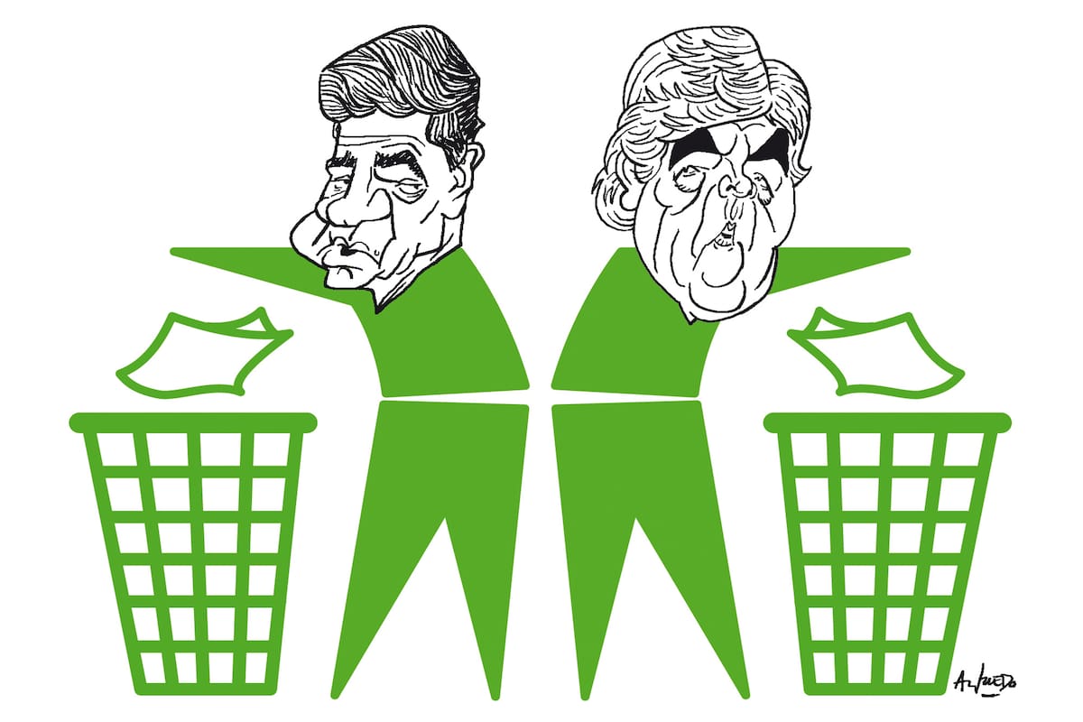 Jorge Macri y Hugo Moyano