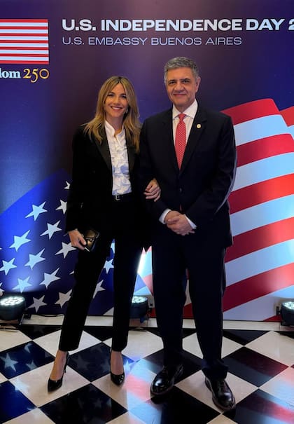 Jorge Macri y María Belén Ludueña