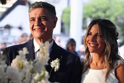 Jorge Macri y María Belén Ludueña el día que se casaron