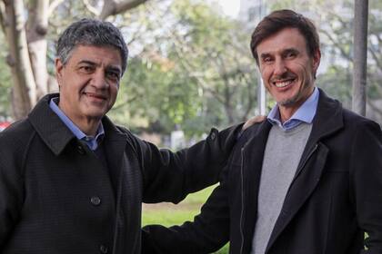 Jorge Macri y Roberto García Moritán. Foto de archivo.
