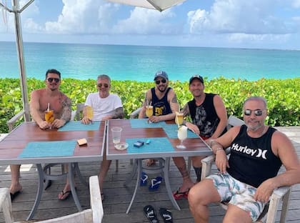 Jorge Messi junto a su familia durante uno de los viajes que compartieron a lo largo de los años