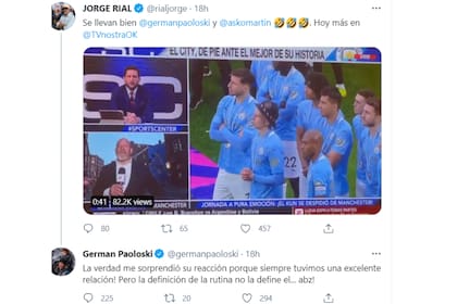 Jorge Rial compartió el momento del cruce al aire y los protagonista la siguieron en las redes sociales
