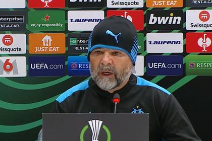 Jorge Sampaoli, durante la última conferencia de prensa en Marsella