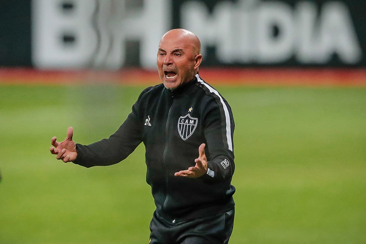 Jorge Sampaoli, en su primera etapa como director técnico de Atlético Mineiro, entre 2021 y 2021, con la que dejó una buena impresión.