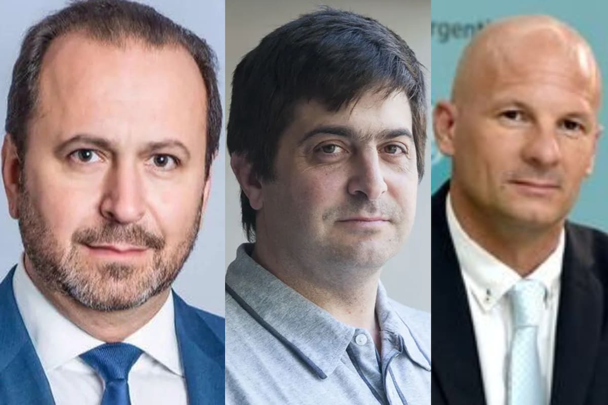 Jorge Solmi, Gabriel Delgado y Matías Lestani