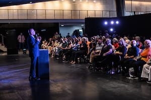 Jorge Telerman en la presentación de la programación del Complejo Teatral de Buenos Aires 2022