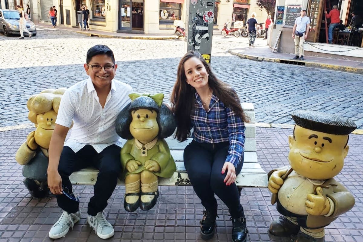 Jorge y Aldana, y un amor a la distancia.