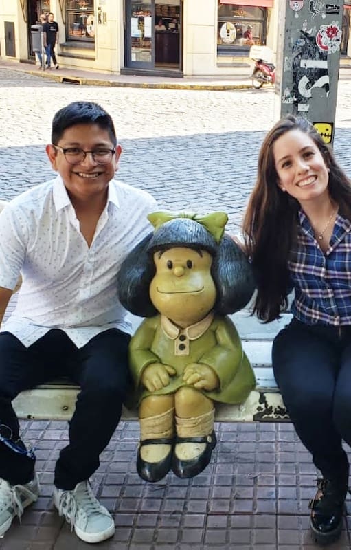 Jorge y Aldana, y un amor a la distancia.