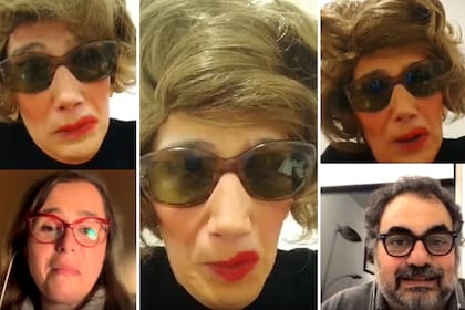 Jorgelina Aruzzi, irreconocible, en la piel del personaje que creó en medio de la pandemia de coronavirus