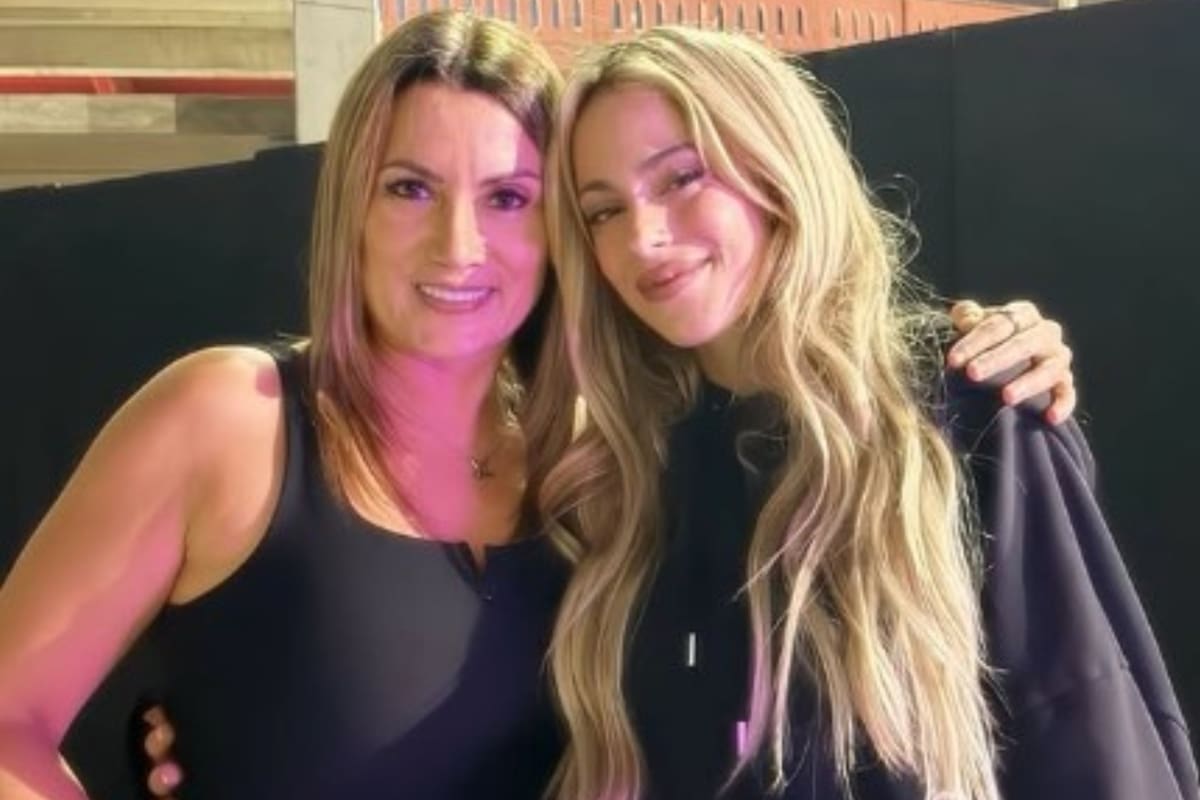 Jorgelina Cardoso acompañó a Tini en su show en Rosario