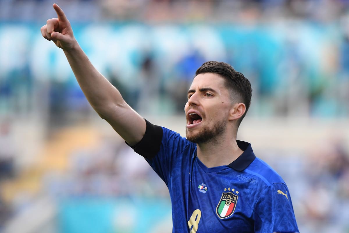 Jorginho no solo es una de las figuras de la Eurocopa 2021: para los especialistas, es candidato a Balón de Oro (Alberto Lingria/Pool via AP)