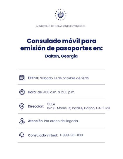 Jornada del 18 de octubre del Consulado Móvil (FB ConsuladosESAenEEUU)
