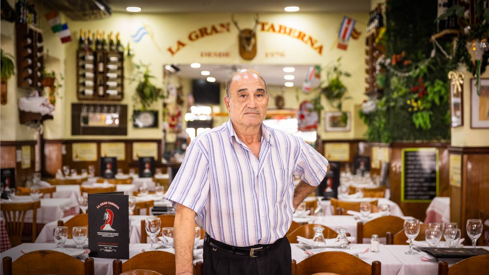José Álvarez Álvarez, dueño de la Gran Taberna.