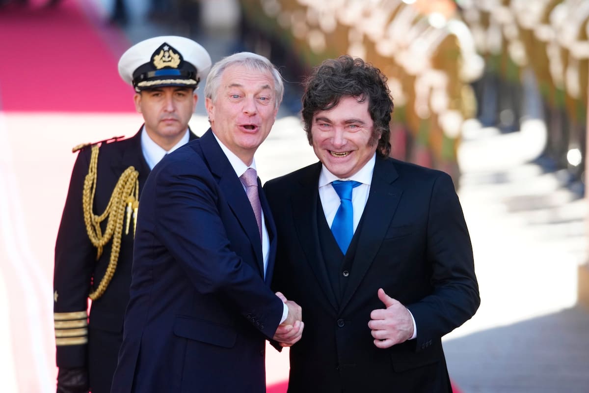José Antonio Kast, presidente de Chile, recibe a Javier Milei