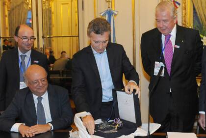 José Antonio Viera-Gallo junto a Mauricio Macri