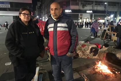 José Burgos y Silvia Bustos piden que haya trabajo genuino
