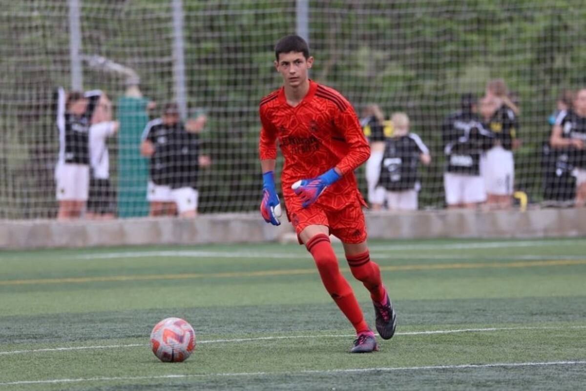 José Castelau de Roa, arquero de las inferiores de Real Madrid convocado por Diego Placente para la Sub 17 de Argentina