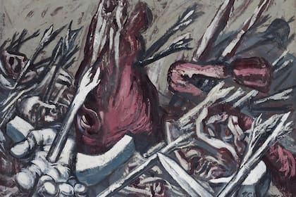JOSÉ CLEMENTE OROZCO. Los teules IV, 1947
