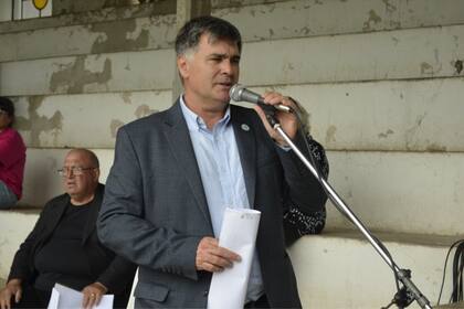José Colombatto, vicepresidente de CRA, durante la Exposición Rural de Victoria, Entre Ríos