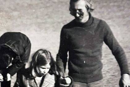 José de Zer junto con su hija Paula, a quien la unía un vínculo muy estrecho