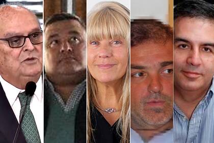 José de Mendiguren, Diego Benítez, Ana María Bazán, Matías García y Carlos Montaña