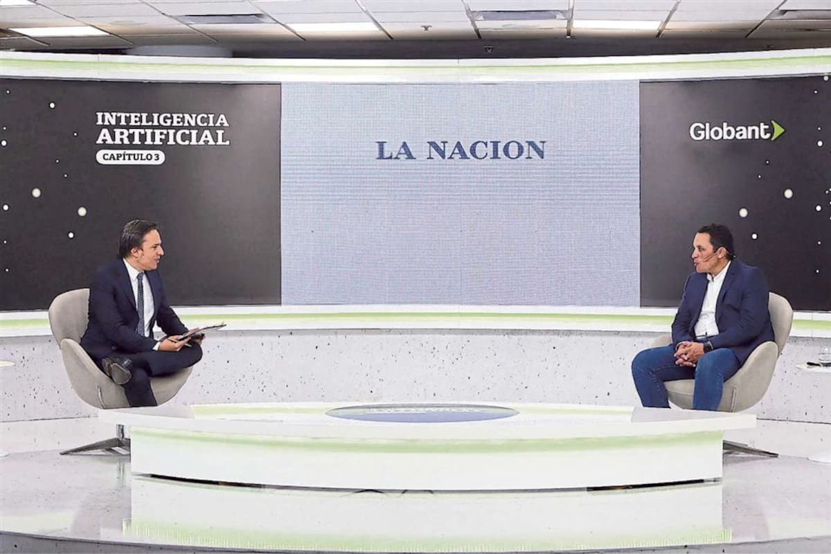 José Del Rio (LA NACION) dialogó con Nicolás Kaplun (Globant) durante el encuentro