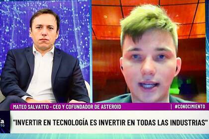 José Del Rio, secretario general de Redacción de LA NACION, dialoga con Mateo Salvatto, CEO y confundador de Asteroid