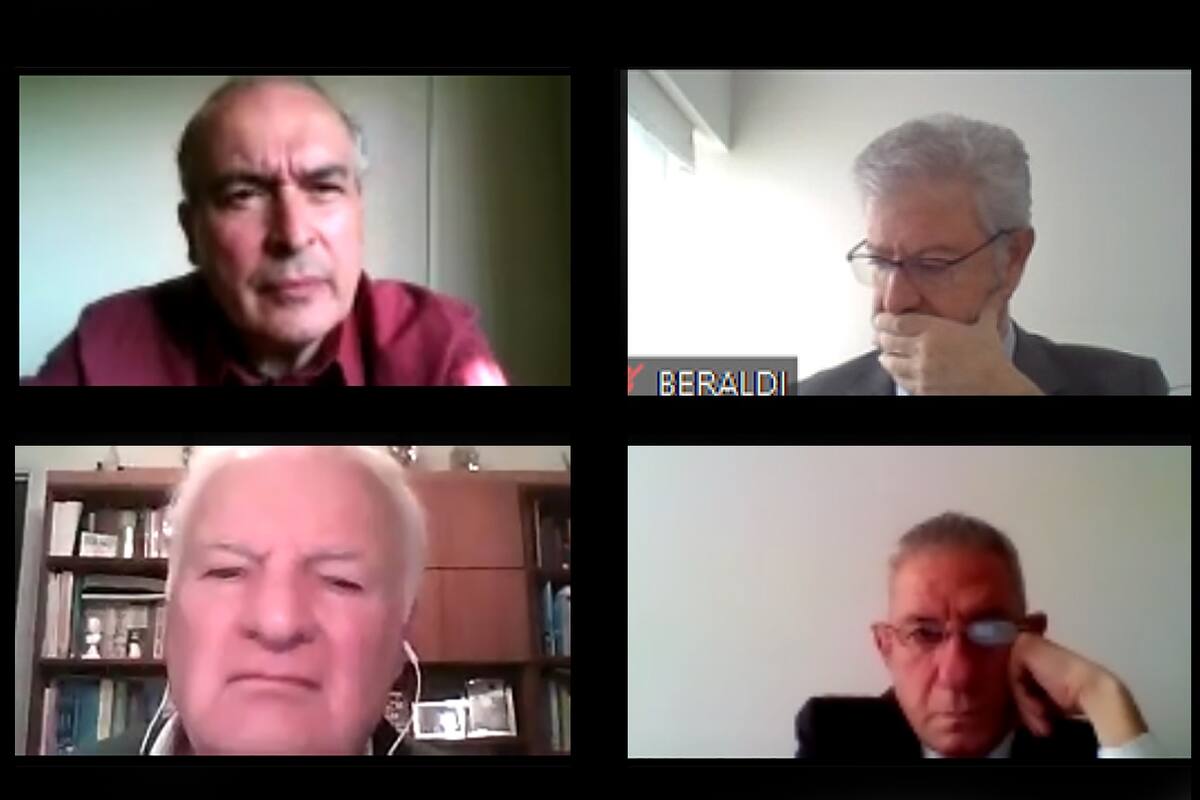 José Lopez, Beraldi, Nelson Periotti y Abel Fatala, en el juicio por la causa vialidad, vía zoom