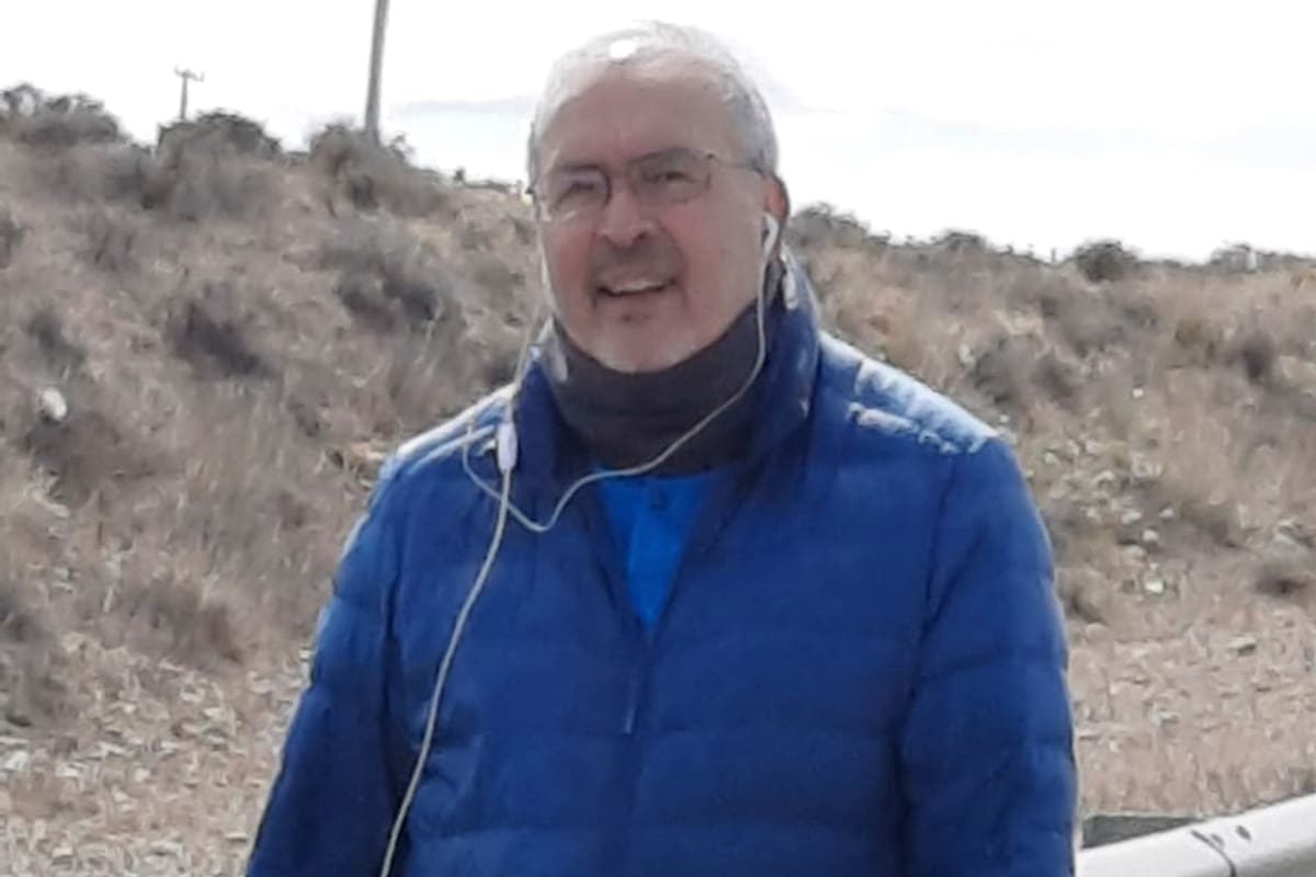 José López, en la peregrinación de Río Gallegos. Cadena 3