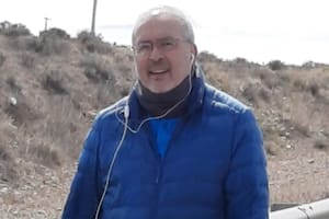 José López, en la peregrinación de Río Gallegos. Cadena 3