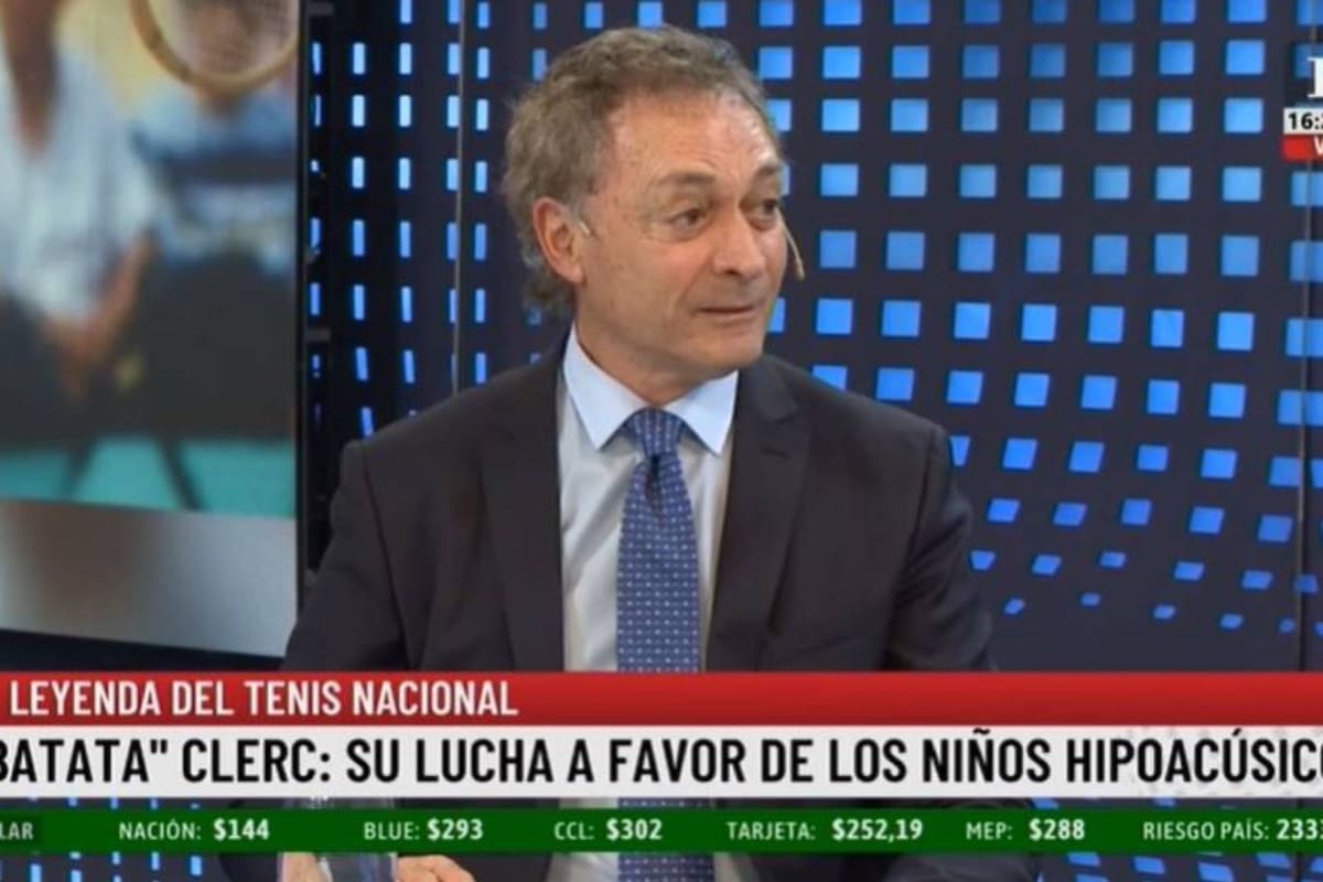 José Luis Clerc se emocionó al hablar de su hija Sophie, que perdió la audición al año y medio de vida por causa de un virus
