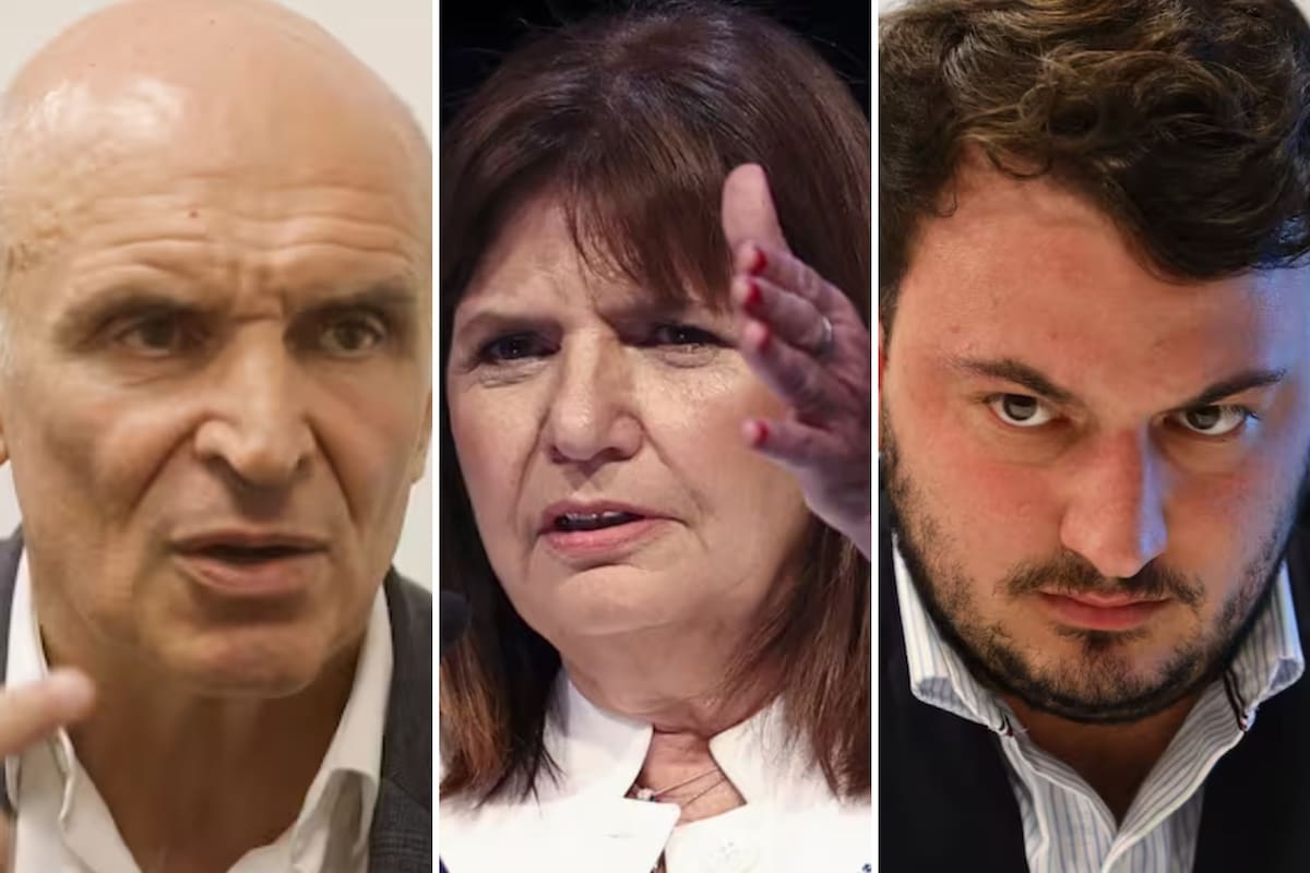 José Luis Espert, Patricia Bullrich y Agustín Romo