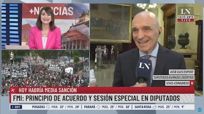 José Luis Espert protagonizó un divertido cruce con María Laura Santillán (Foto: Captura de TV)