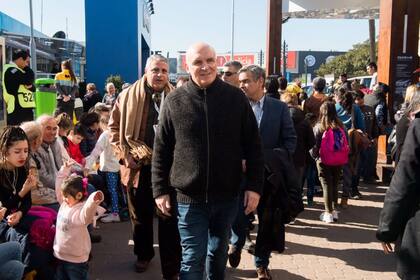 José Luis Espert y Luis Rosales en la 133° Exposición Rural de Palermo