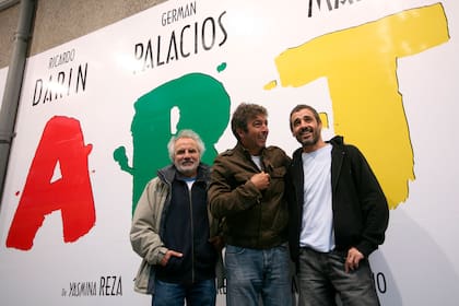 Jose Luis Mazza (en lugar de Oscar Martínez), Ricardo Darín y Germán Palacios, en una versión de 2007