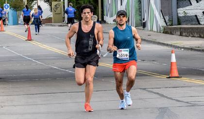 José Luis Santero junto con su guía Benjamín Sandoval
