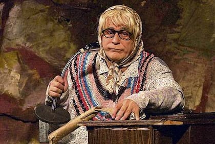 José Luis Serrano y su personaje, Doña Jovita