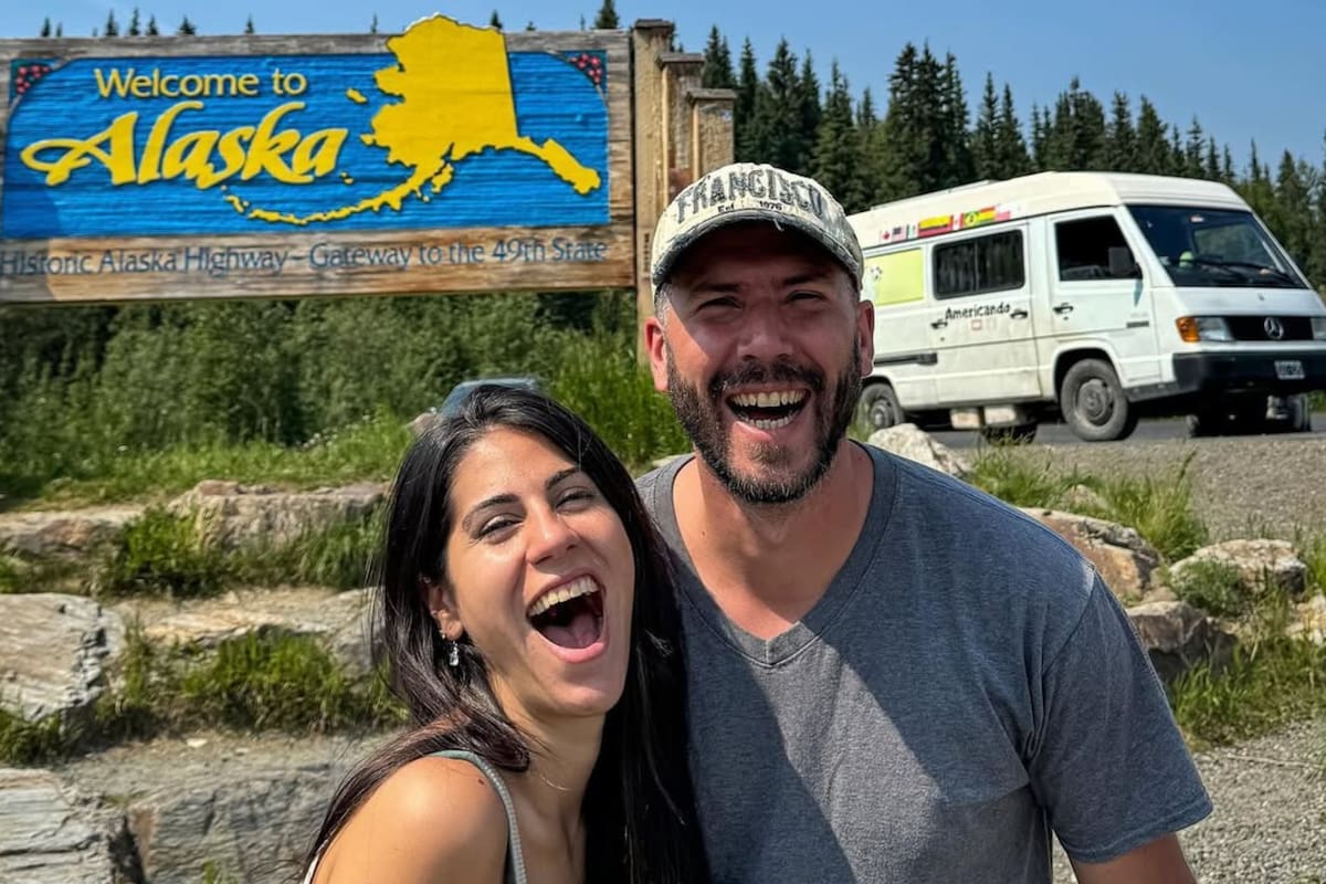 José Luis y Fernanda completaron su viaje luego de 5 años (Foto: @americando_)