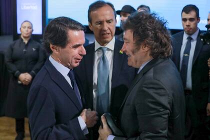José María Aznar y Javier Milei