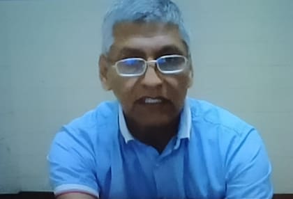 José Miguel Farfán, en videoconferencia durante el juicio en el que fue condenado a 15 años de prisión por el contrabando de 411 kilos de cocaína