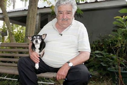 José "Pepe" Mujica y su perra Manuela