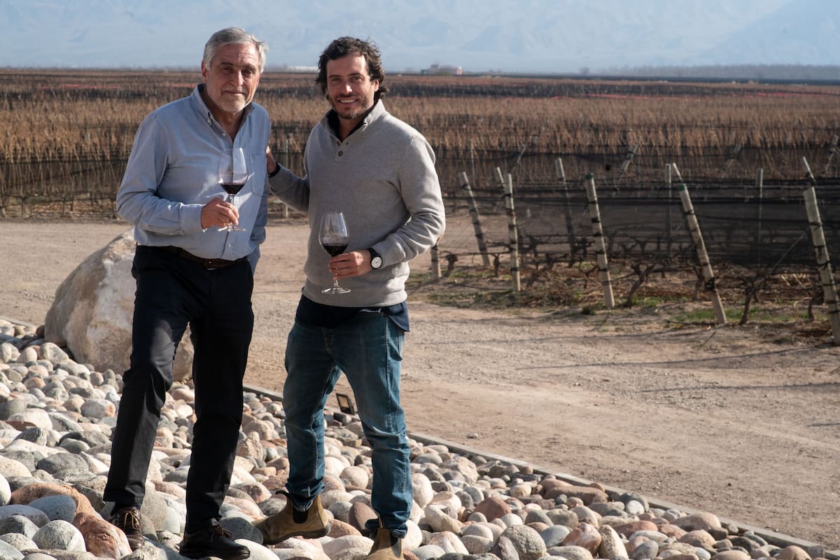 José "Pepe" Zuccardi y su hijo Sebastián Zuccardi.