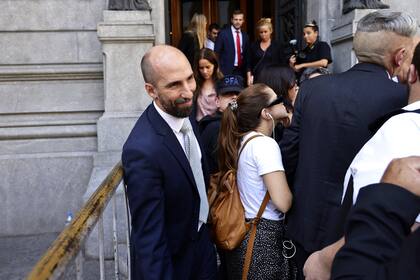 José Rolandi, vicejefe de gabinete, al salir del Congreso, la semana pasada