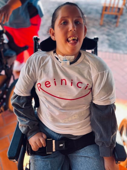 Josefina es una joven con parálisis cerebral (Gentileza)