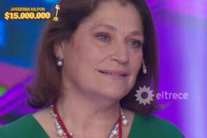 Josefina ganó 15 millones de pesos en Los 8 escalones y alcanzó el récord del programa (Foto: Captura de TV / eltrece)
