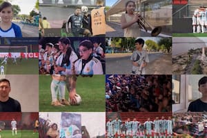 Jóvenes vecinos de Lionel Messi lo saludaron antes del debut mundialista en Qatar 2022