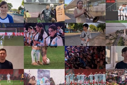 Jóvenes vecinos de Lionel Messi lo saludaron antes del debut mundialista en Qatar 2022