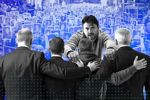 Javier Milei y Juan Grabois, cerca y lejos en el aniversario del atentado a la AMIA