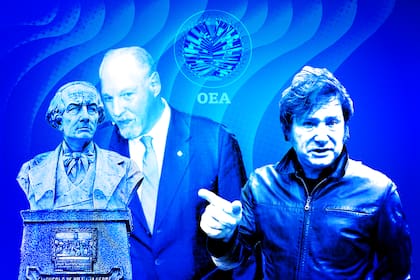 Juan Bautista Alberdi, Ricardo Lagorio y Javier Milei