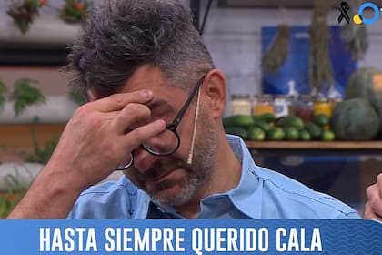 Juan Braceli así como sus compañeros de Cocineros argentinos no pudo evitar las lágrimas al recordar a Guillermo Calabrese, "su maestro"